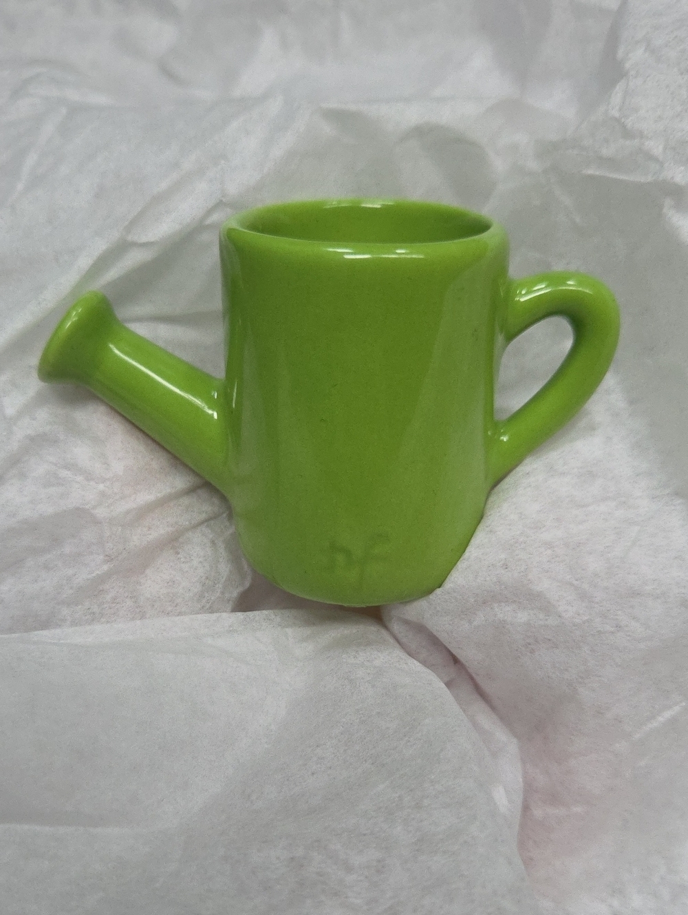 RETIRED Nora Fleming Mini "Sprinkle Me With Love" Lime Green Watering Can